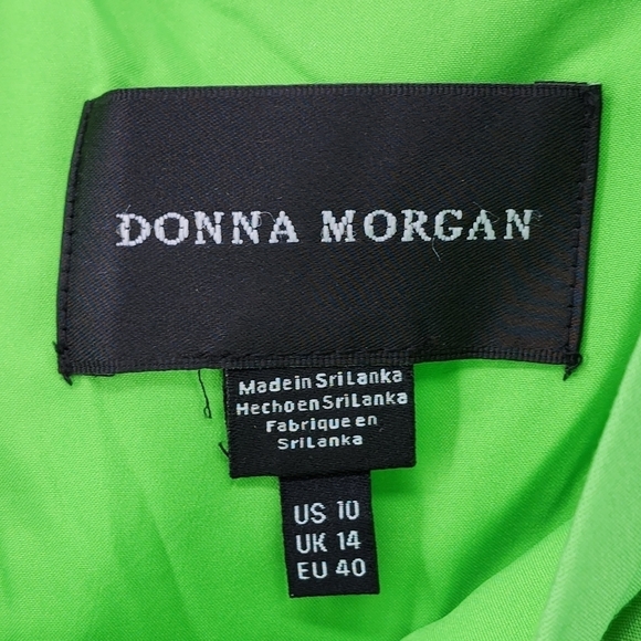 Donna Morgan Women's Color Block Tiered Midi Dress - Picture 4 of 8